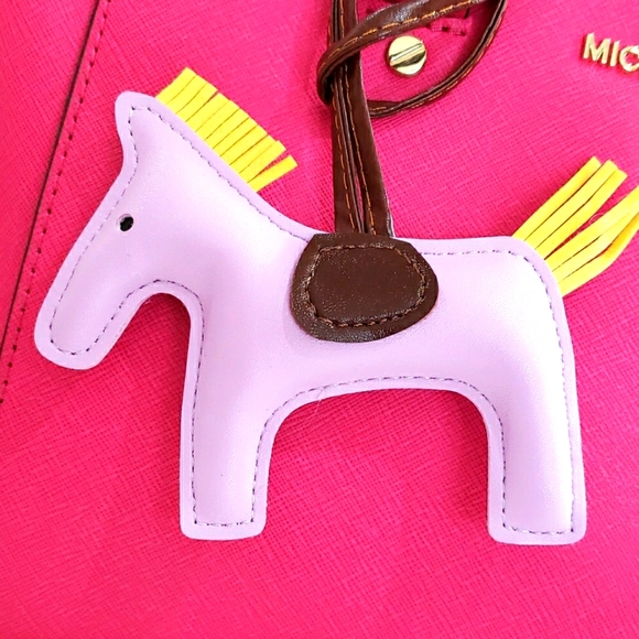 Accessories - Purple Faux Leather Horse Keychain or Bag Charm